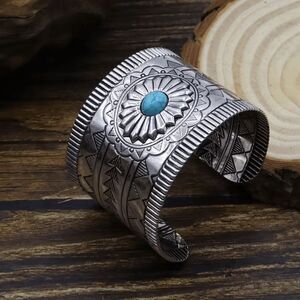 Western Boho Turquoise Cuff Bracelet
